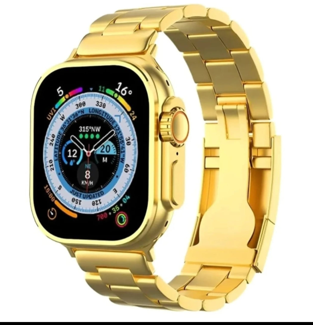Smart Watch 8 Ultra Gold Edition with Logo (Master Copy)