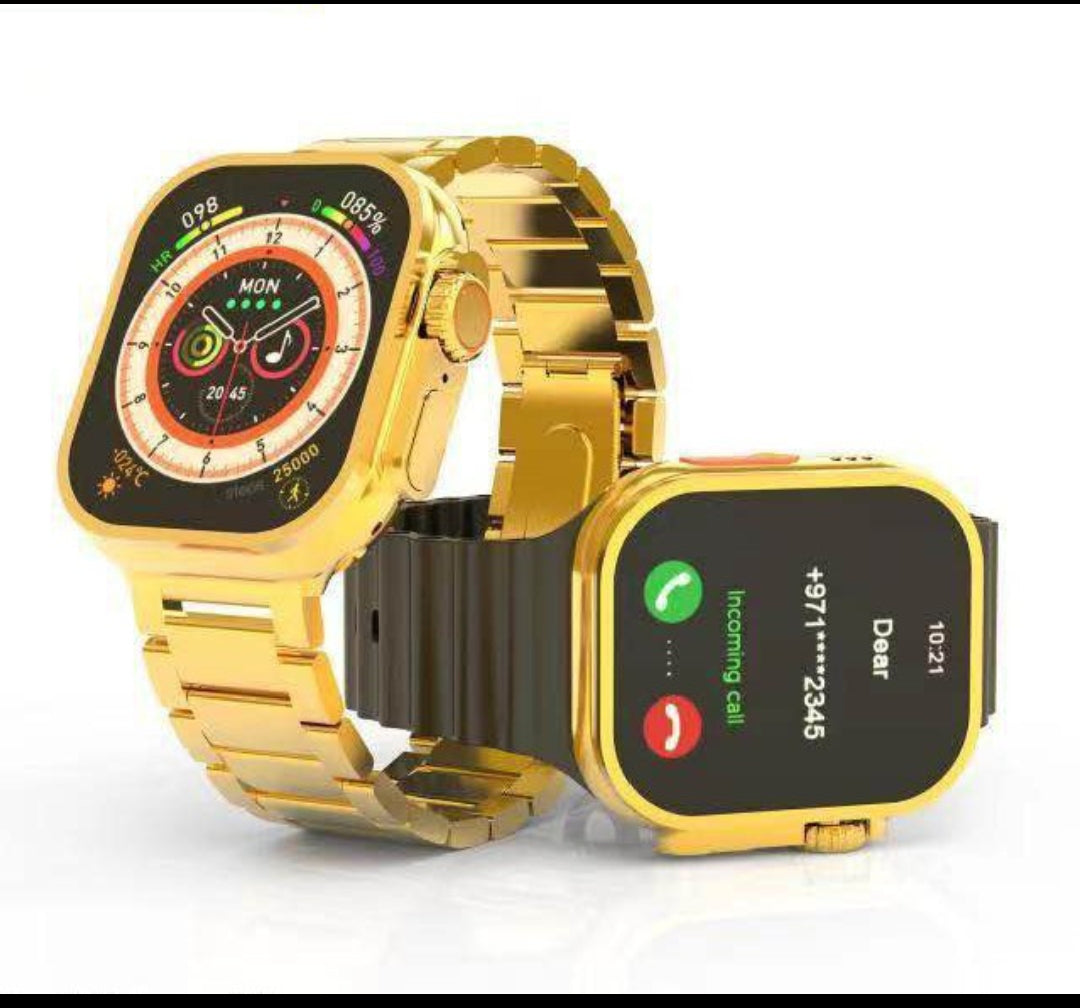 Smart Watch 8 Ultra Gold Edition with Logo (Master Copy)